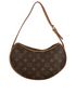 Croissant Shoulder Bag, £995, Handbags, Brown, Coated Canvas/Leather, Back view
